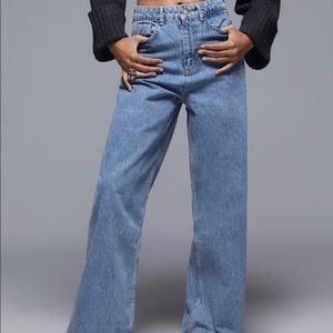 ZARA HI-RISE WIDE LEG JEANS